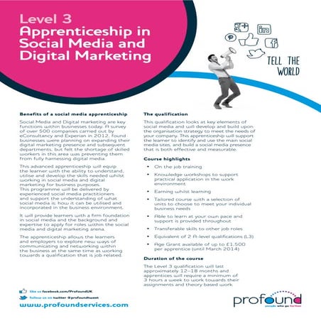 Social media apprenticeships