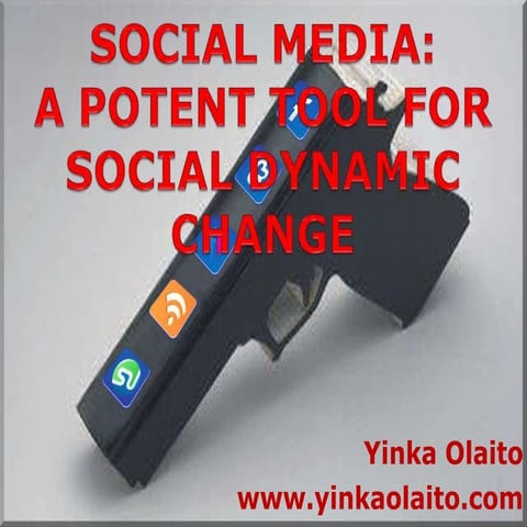 Social media as a potent tool for social change
