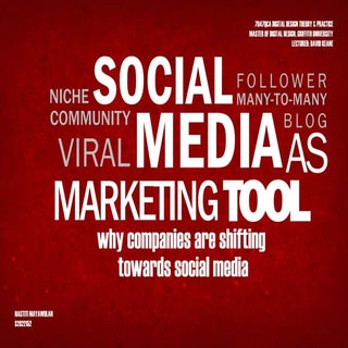 Social media as marketing tool