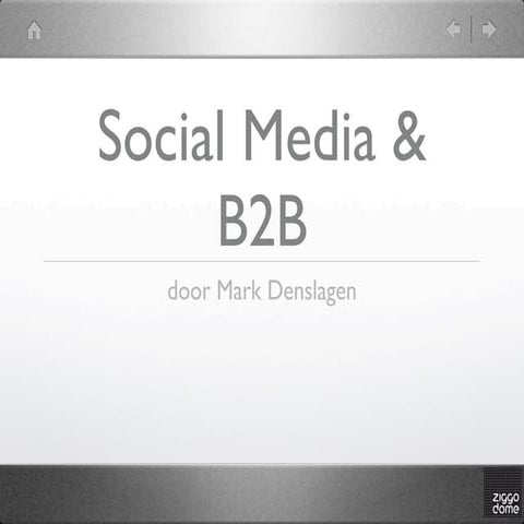 Social media B2B