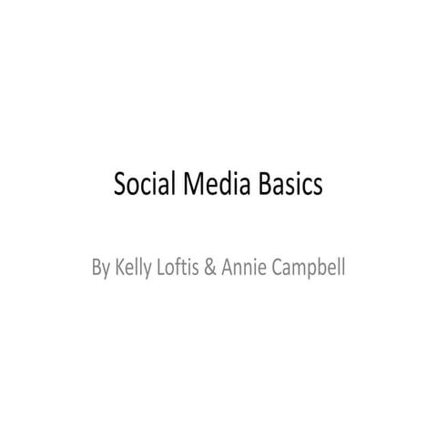 Social media basics