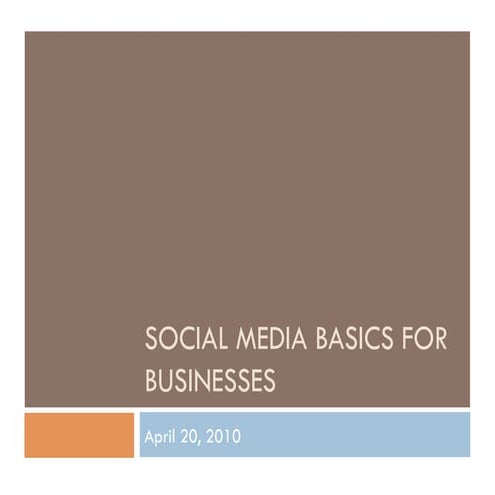 Social Media Basics