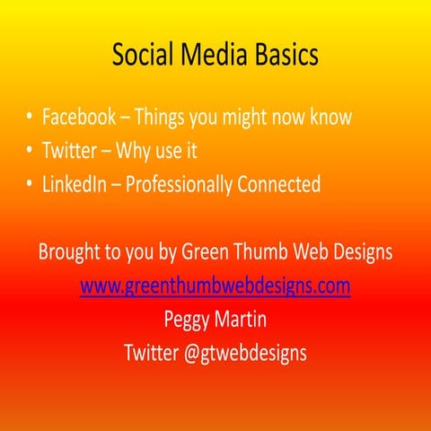 Social Media Basics