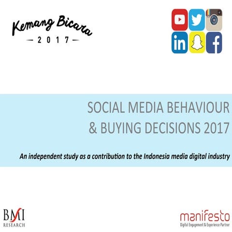Social Media Behavior & Buying Decisions 2017