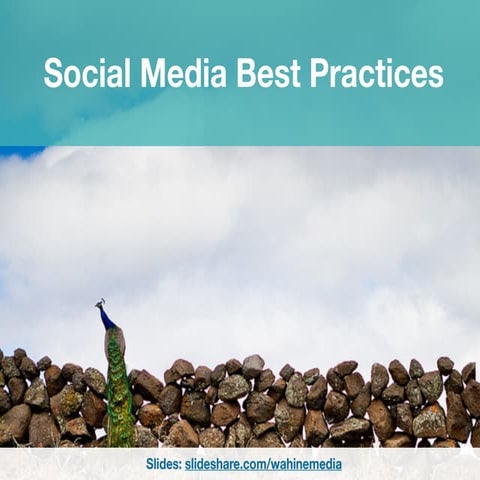 Social Media Best Practices