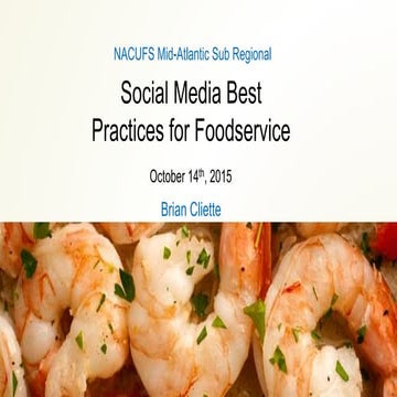 Social Media Marketing Best Practices For Food Service 