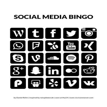 Social Media Bingo