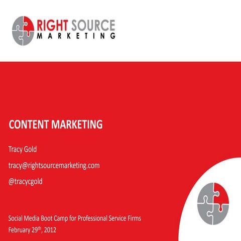Content Marketing for Professional Services Firms