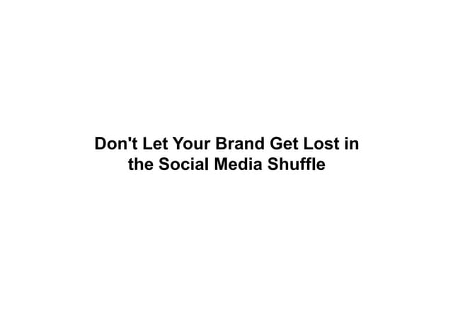 Social Media Branding Strategy 