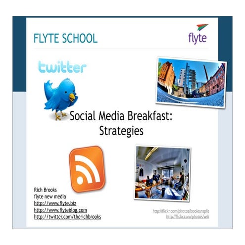 Social Media Breakfast: Strategies