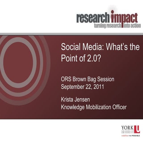 Social Media: What's the point of 2.0?