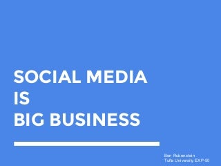 Social Media Is Big Business