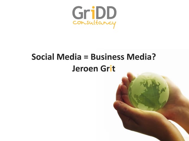 Social media = business media?