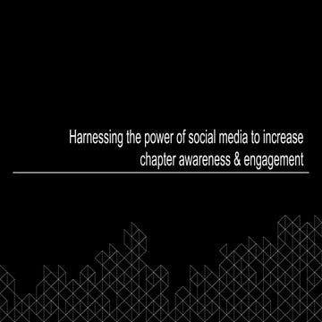 Social Media for BYU Alumni chapters