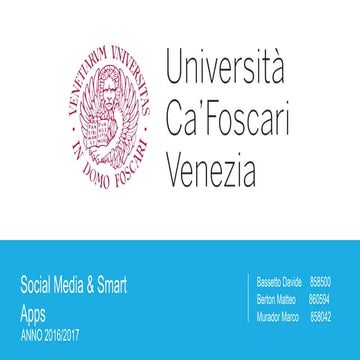 Social media ca’ foscari 2016
