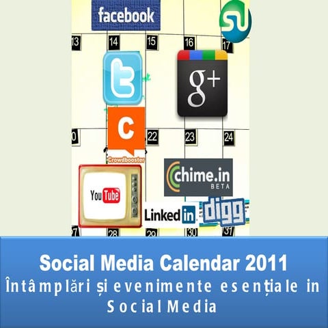 Social Media Calendar 2011