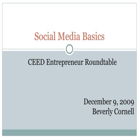 Social Media &amp; Your Business