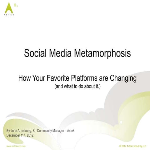Social Media Changes - Dec 2012