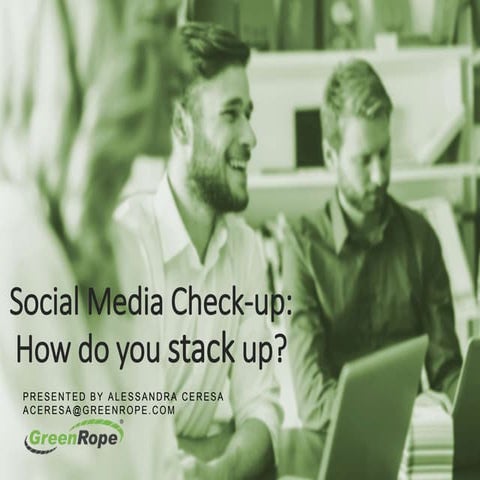 Social Media Check Up by GreenRope