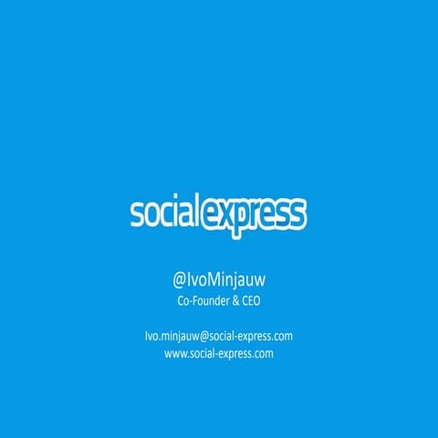 SocialExpress presentatie - Startups & social media
