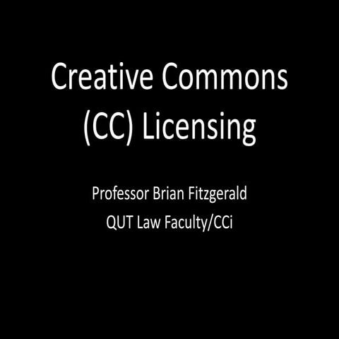 Creative Commons Licensing and Social Media