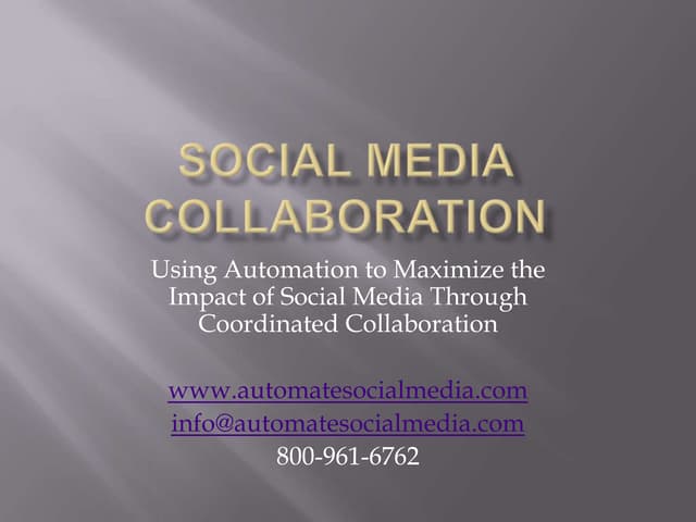 Social Media Collaboration