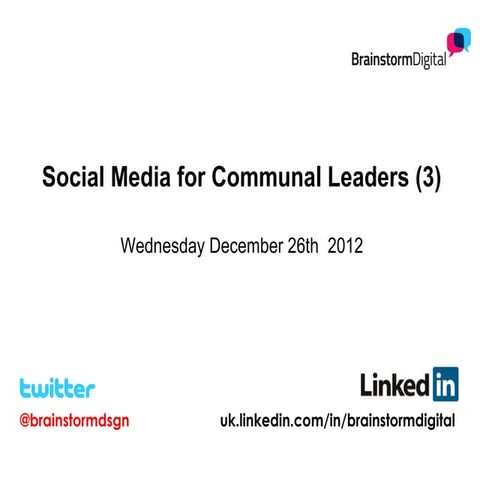 Social media for communal leaders (3)