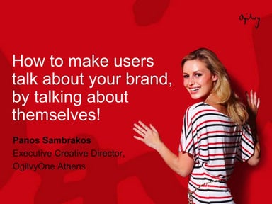 How to make users talk about your brand, by talking about themselves!