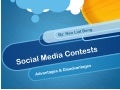 Social media contest - Advantages and disadvantages (neo)