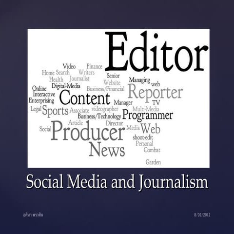 Social media and Journalism 