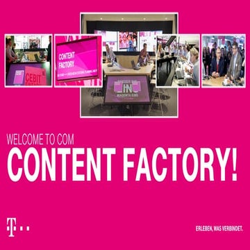 Die Bedeutung von Realtime Communication in der Telekom Content Factory