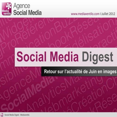 Social Media Digest n°2: retour sur l'actualité de Juin en images