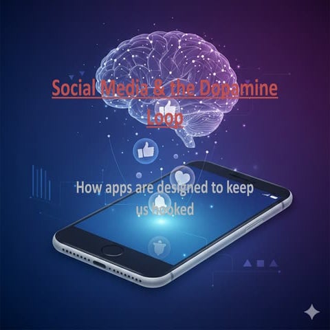 Curated visual reference: Social Media Dopamine Loop Template Pptx Photo Inspiration