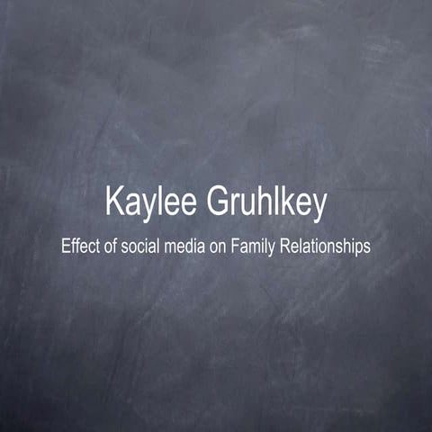 Social media effect on family