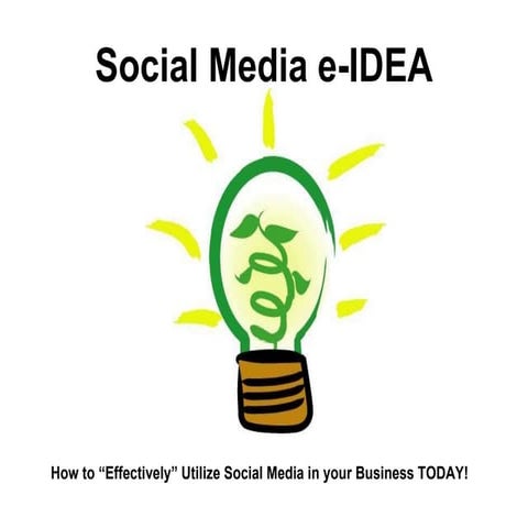 Social Media E-IDEA Presentation