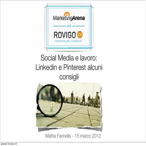 Social media e lavoro: Linkedin e Pinterest