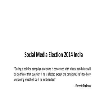 Social media election 2014 india