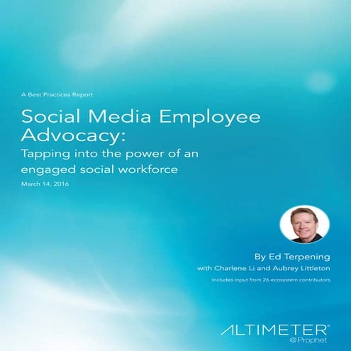 [NEW RESEARCH] Social Media Employee Advocacy 