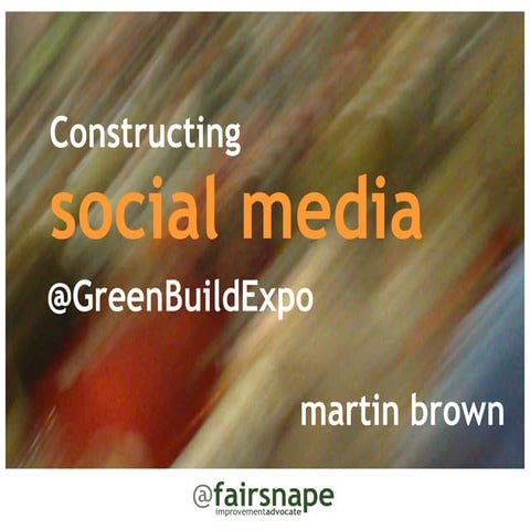 Role of Social Media in Sustainability: Green Build Expo
