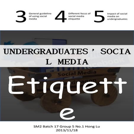 Social media etiquette 