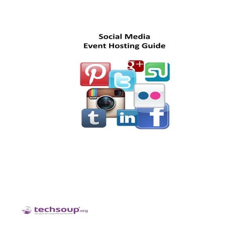 Social Media Event Hosting Guide: TechSoup and NetSquared