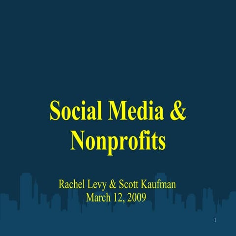 Social Media for Non-profits