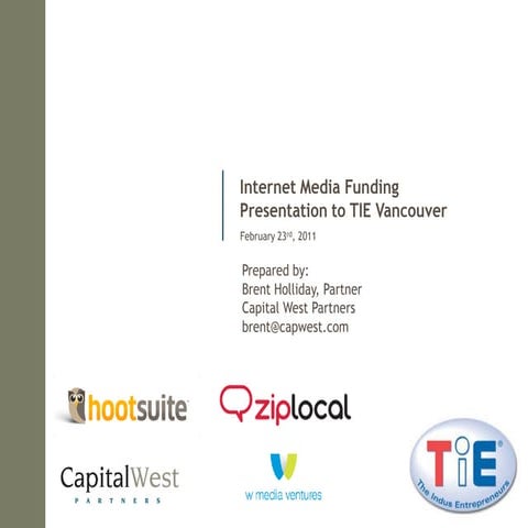 Internet media financing - Tie presentation feb 23