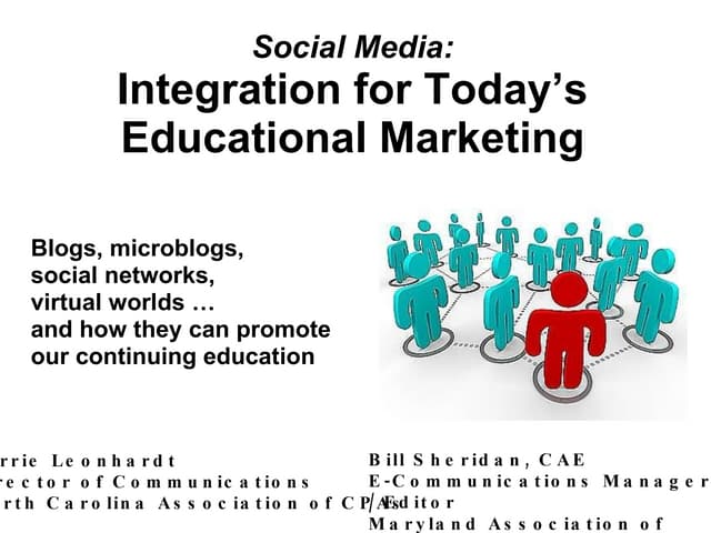 Social Media: Integration for Today’s Educational Marketing