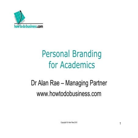 Social media for academics