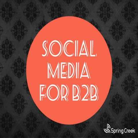Social Media for B2B