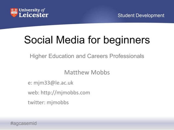 Social media for beginners