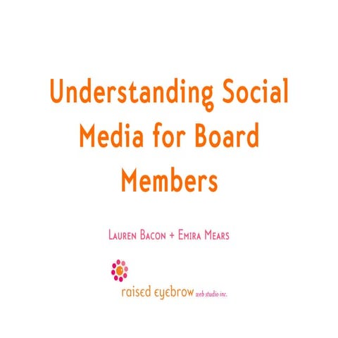 Social media for boards