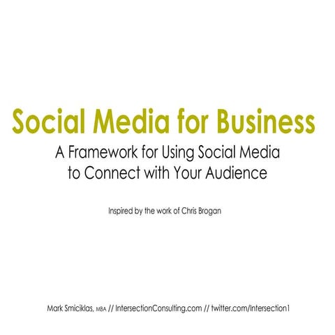 Social Media For Business