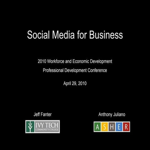 Social Media for Business